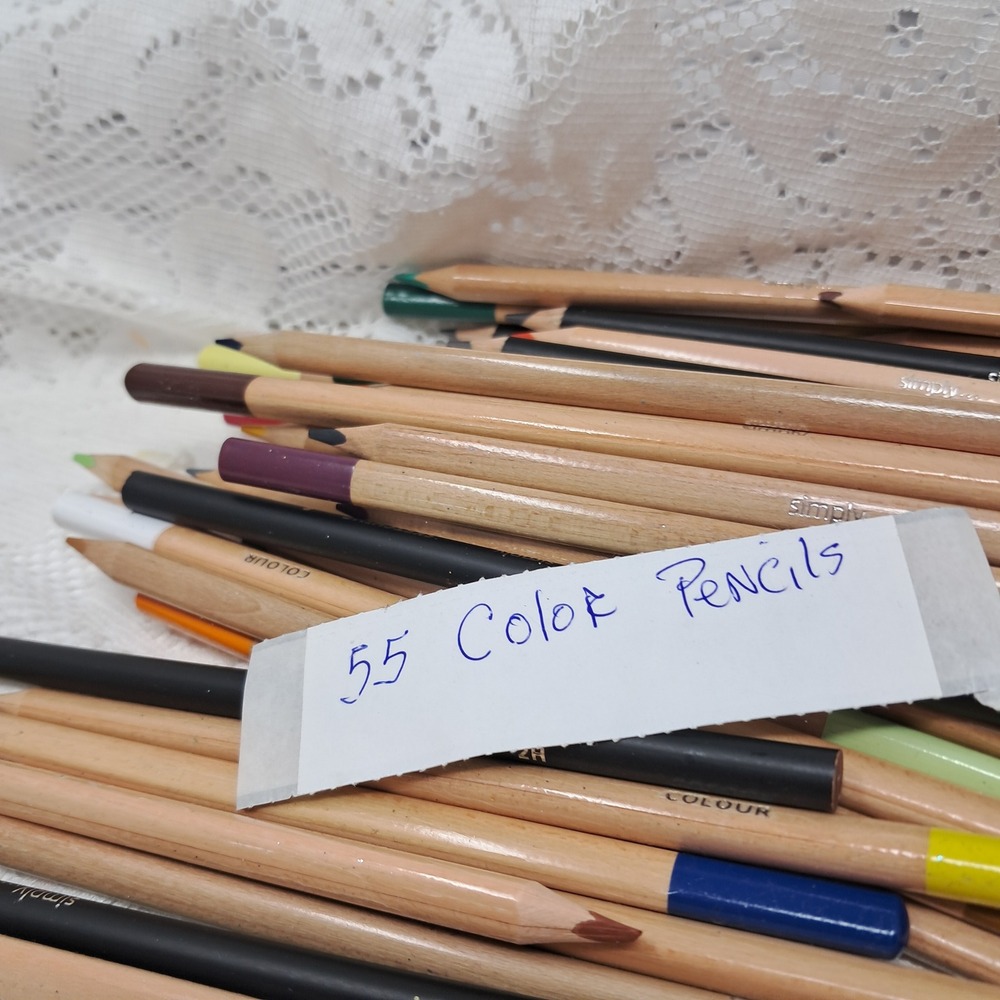 55 Simply Colour & Sketching Color Pencils Art Supplies Drawing‎